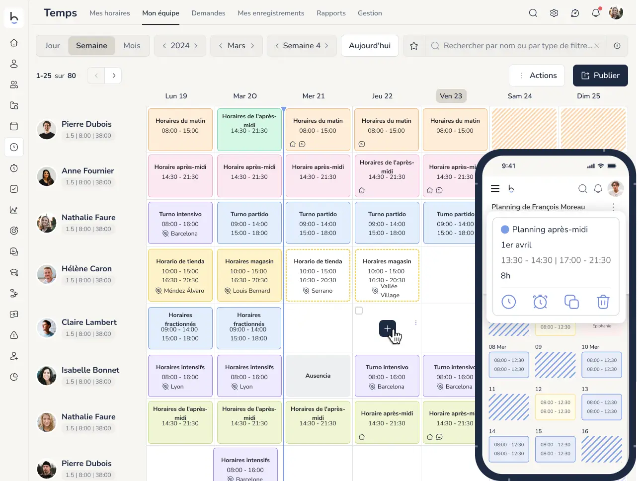 Logiciel de Planning du Travail 