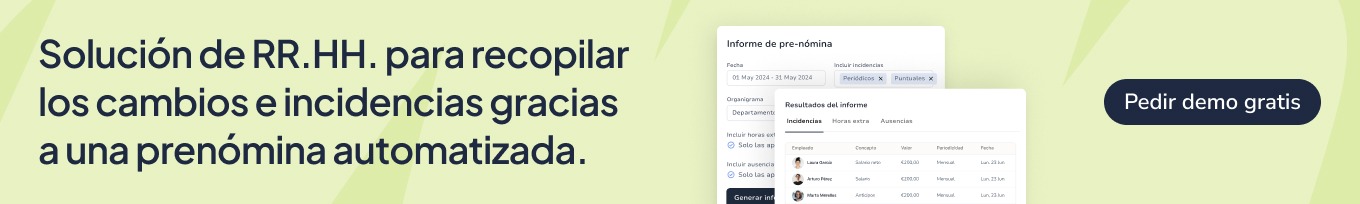 Prenómina automatizada para recopilar cambios e incidencias